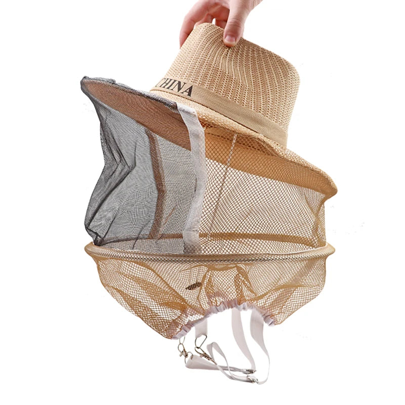 Beekeeper Anti Bee Hat Veil &ndash; All In One Face Shield Beekeeper hat