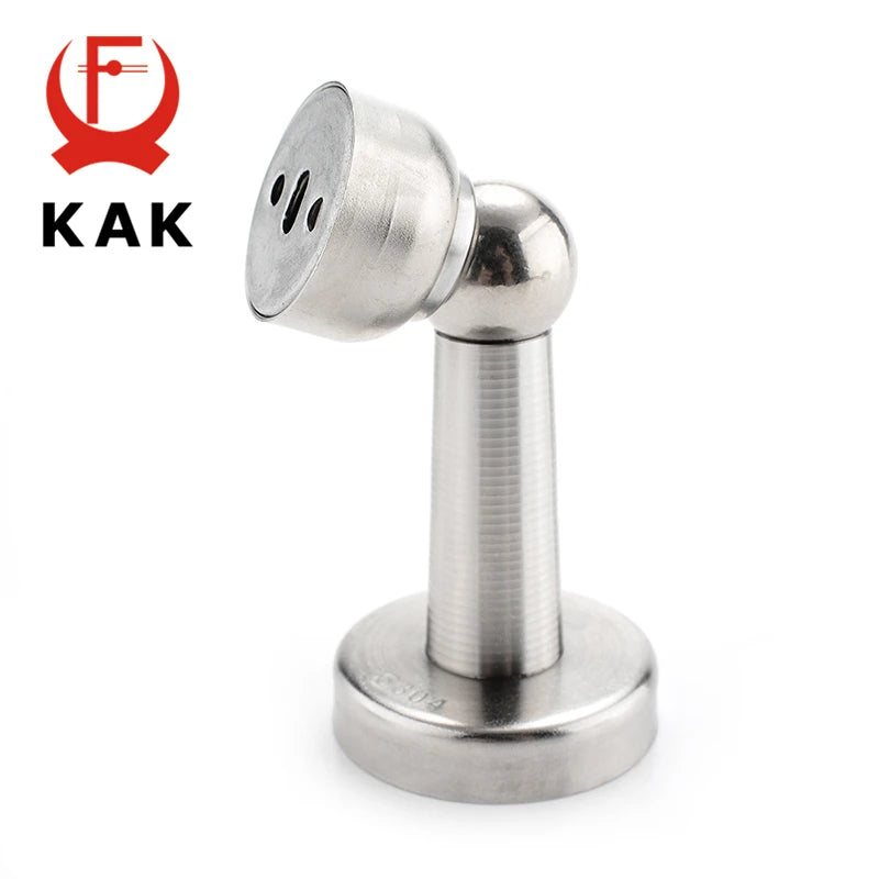 KAK Stainless Steel Magnetic Door Stop Silver With Screw