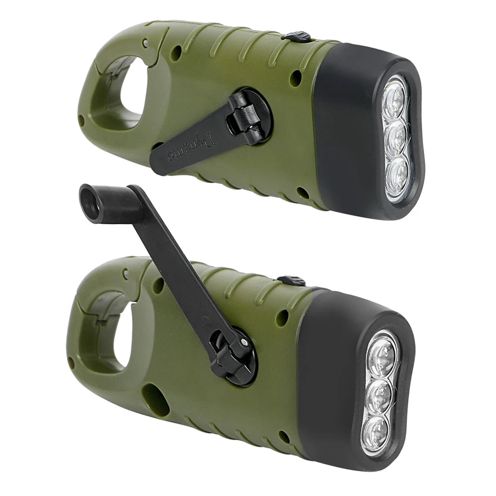 Hand Crank Solar LED Flashlight Lantern for Outdoor Adventures