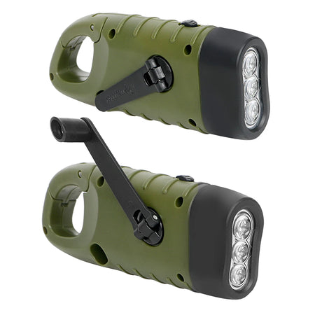 Hand Crank Solar LED Flashlight Lantern for Outdoor Adventures