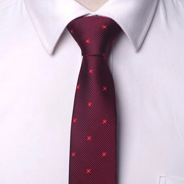 XGVOKH Striped Jacquard Woven Necktie for Men yg09