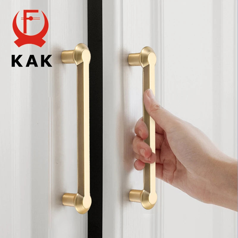 KAK Zinc Alloy Pearl Gold Cabinet Knobs and Door Handles