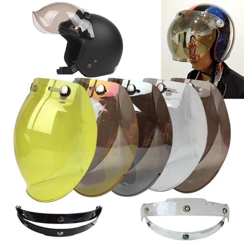 OrzChoice Open Face Bubble Visor &ndash; DOT Certified Safe Riding