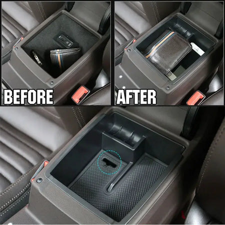 Armrest Storage Box For VW Volkswagen Passat B8 Sedan Variant Alltrack 2016 2017 2018 Center Console Bin Glove Tray Holder Case by InterCyprus Trading Ltd
