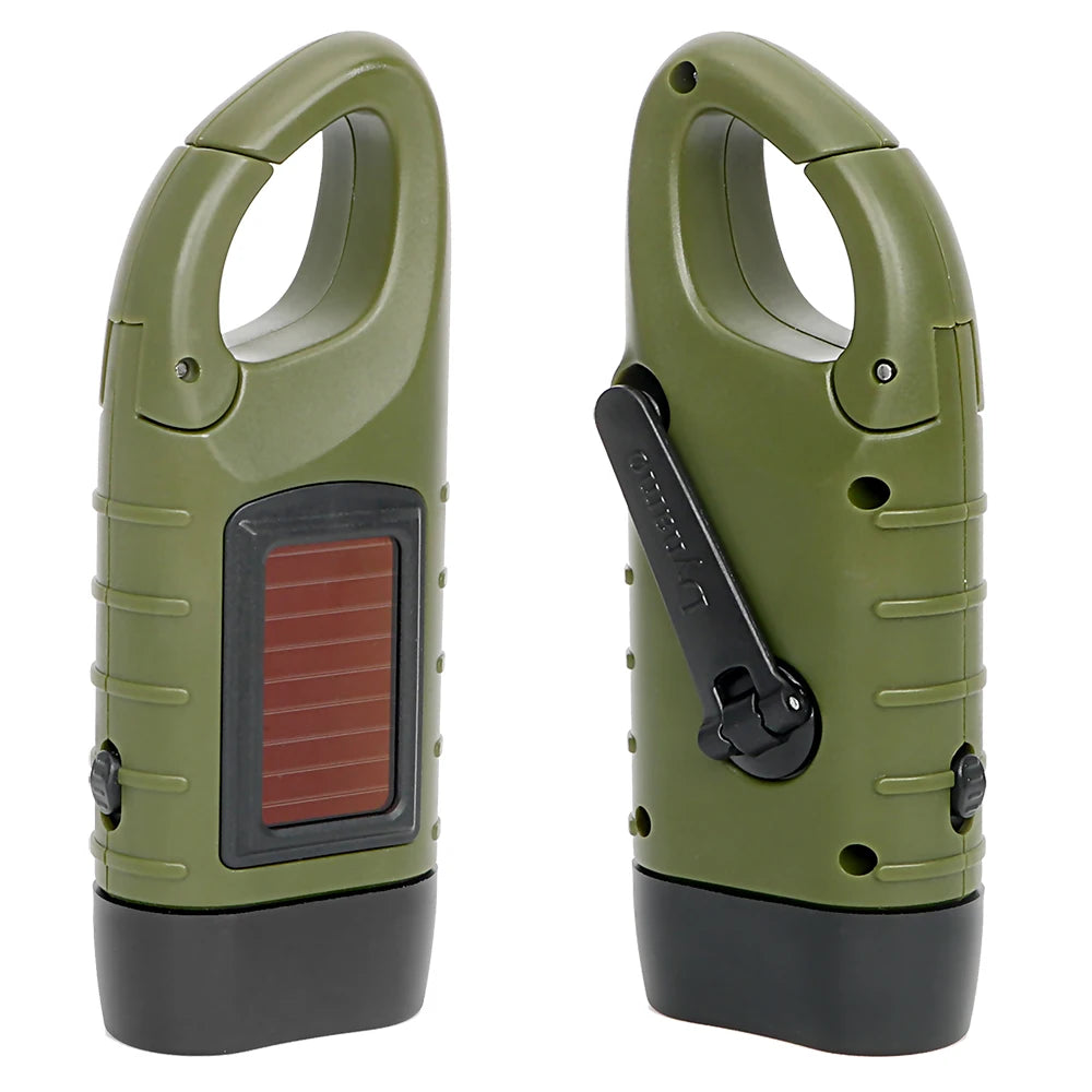 Hand Crank Solar LED Flashlight Lantern for Outdoor Adventures