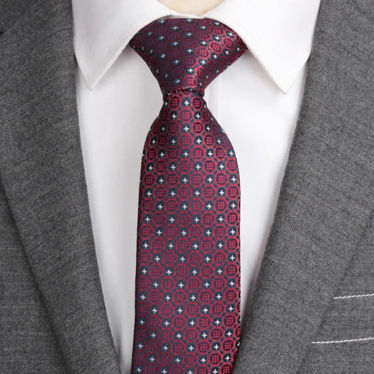 XGVOKH Striped Jacquard Woven Necktie for Men yg35