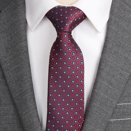 XGVOKH Striped Jacquard Woven Necktie for Men yg35