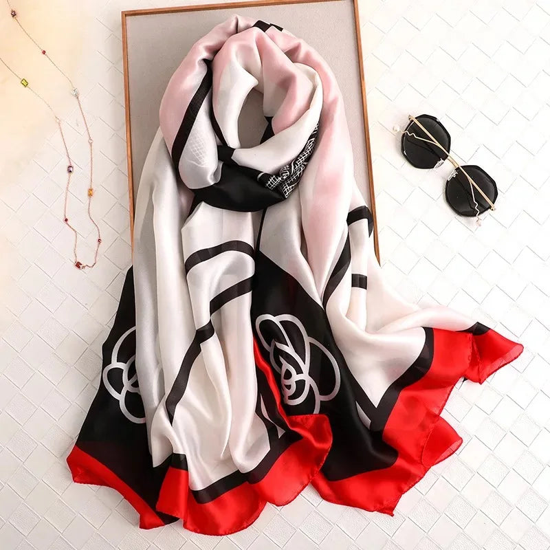 Luxury Brand Women Scarf &ndash; Elegant Summer Silk Shawl