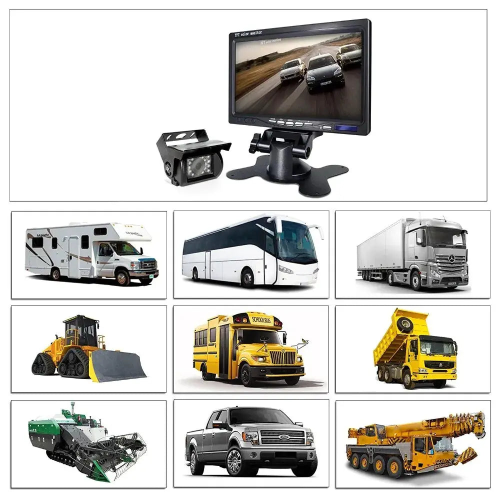 Ir Led Backup Camera With 7 Inch Lcd Monitor For Trucks by InterCyprus Trading Ltd