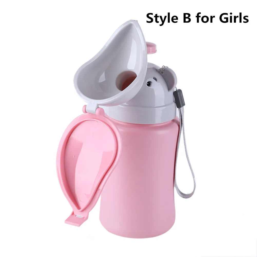 Mojoyce Portable Baby Urinal &ndash; Reusable Travel Potty Pink / CHINA