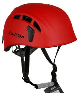 Xinda Adjustable Outdoor Rock Climbing Helmet Red / One Size