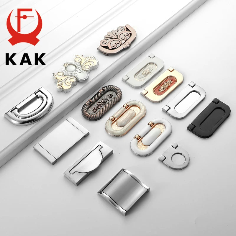 Kak Zinc Alloy Cabinet Knobs And Hidden Door Handles 96mm