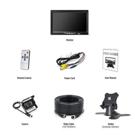 Ir Led Backup Camera With 7 Inch Lcd Monitor For Trucks by InterCyprus Trading Ltd