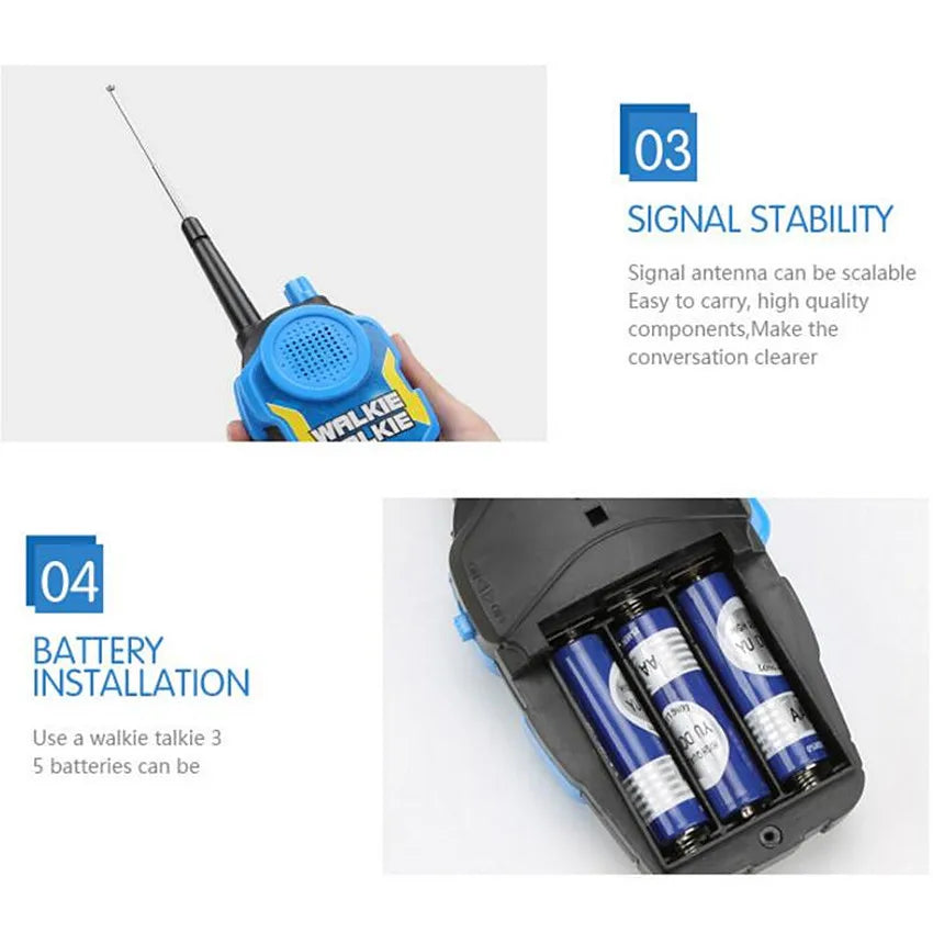 Walkie Talkies 2Pcs 50M 2Ch For Kids &ndash; Lightweight