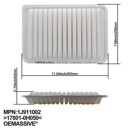 Car Air Filter For Toyota Alphard Vellfire AH20 Venza 2009 2010 2011 2012 2013 2014 2015 2.4L 2.7L 17801-28030 17801-0H060 by InterCyprus Trading Ltd