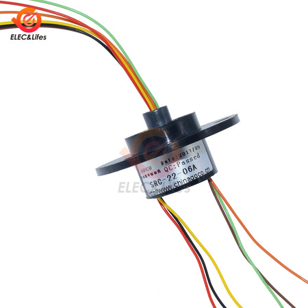 6 Wire Capsule Slip Ring - AC 220V 240V Compatible Version