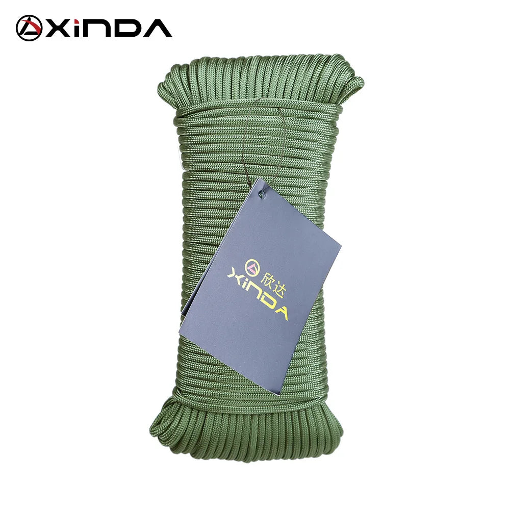 Xinda Catch Rope Mountaineering &ndash; 9 Core Life Saving Rope Green-50m