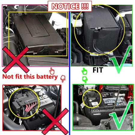 For VW Arteon Beetle A5 Scirocco Sharan Caddy 2012-2018 Car Battery Cathode Positive Electrode Pole Protector Cover Cap Tray by InterCyprus Trading Ltd