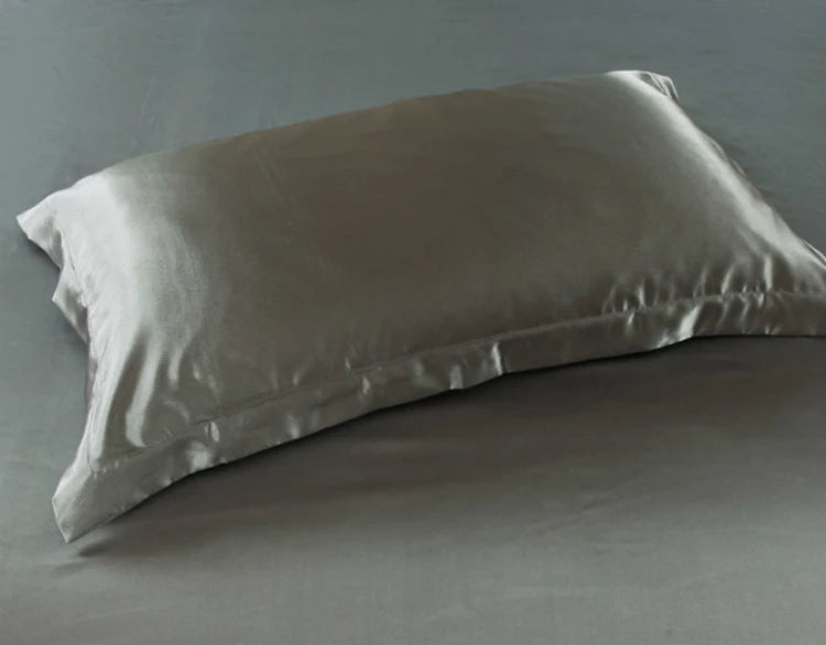 2pcs Silk Pillowcase &ndash; Luxurious Satin Feel grey / 50x75cm