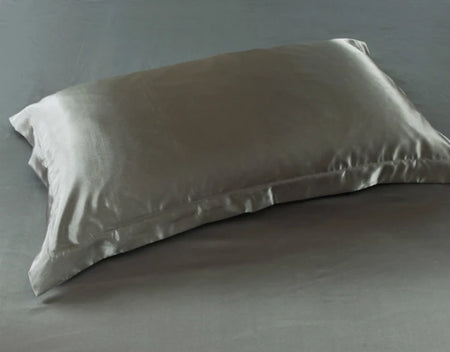 2pcs Silk Pillowcase &ndash; Luxurious Satin Feel grey / 50x75cm