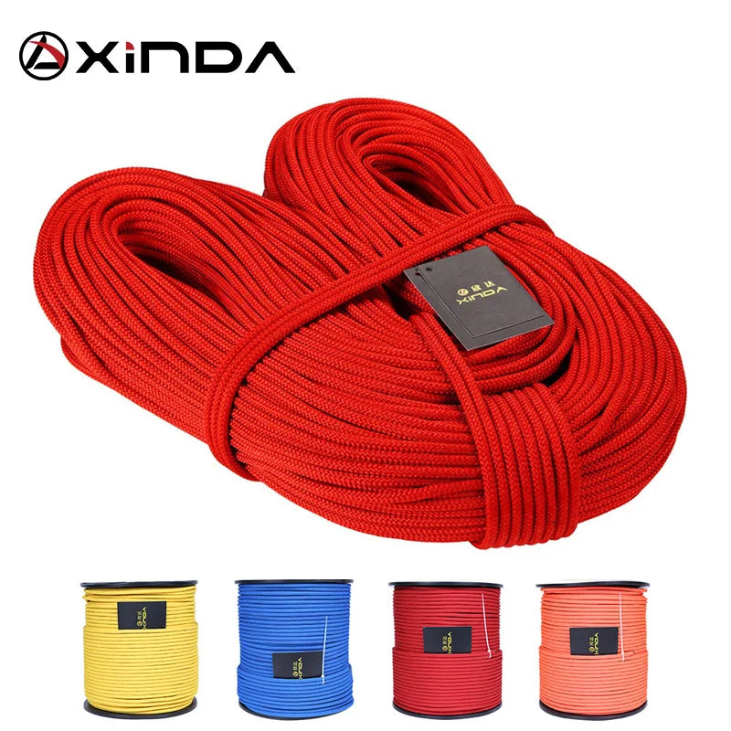 XINDA 6mm Escalada 10M Rope &ndash; High Strength Safety Cord Red-20meter