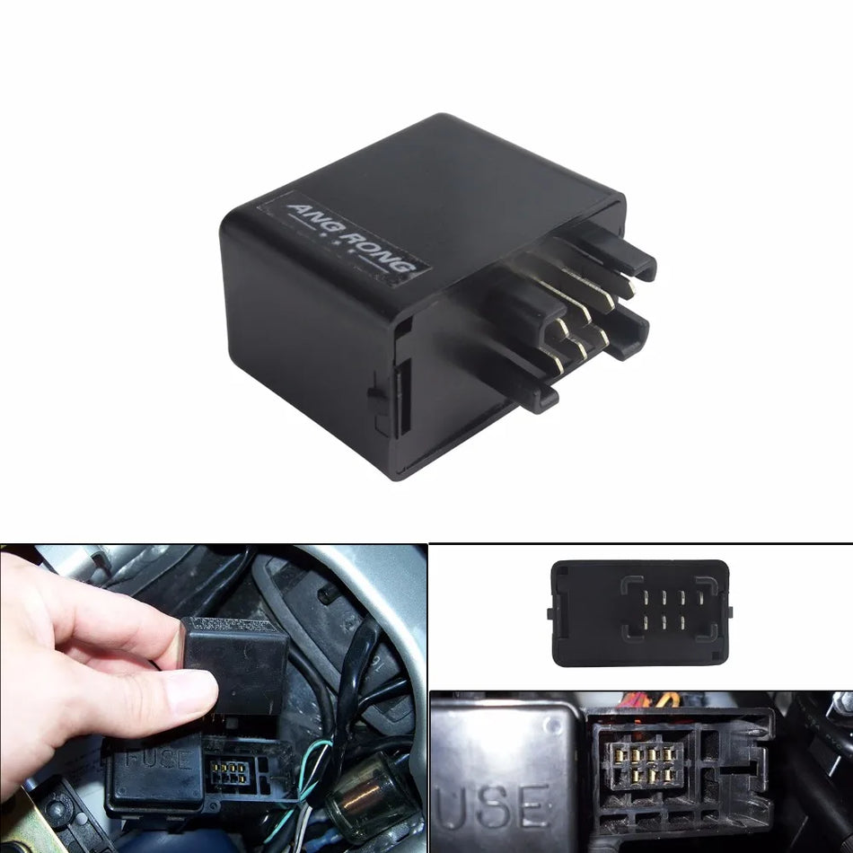 LED Flasher Relay for Suzuki GSXR Bandit 600 750 1200 GSX 1400 7 Pin 12V Electronic Upgrade