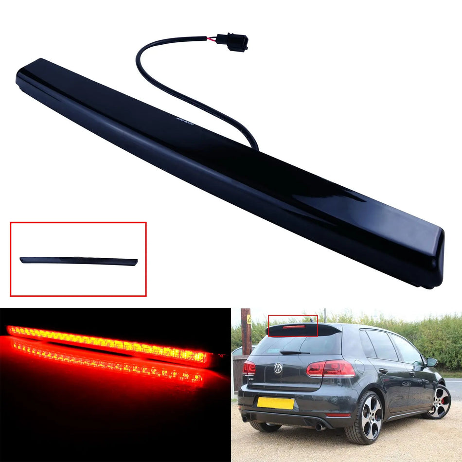 Sestava vysokého brzdového světla LED s černou čočkou VW Golf GTI pro Passat R36