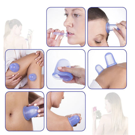 Silicone Facial Massage Cupping Set &ndash; Cellulite Therapy