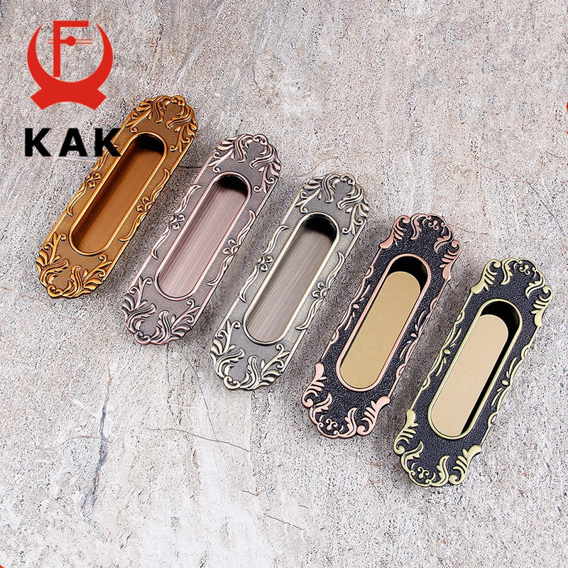 Kak Vintage Tatami Hidden Recessed Door Handles Zinc Alloy