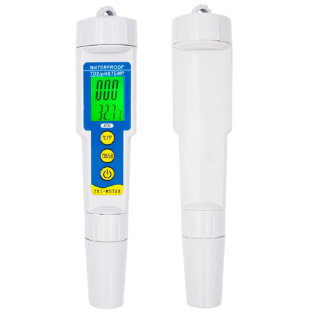 Waterproof PH TDS EC Meter &ndash; All In One Water Tester Type2