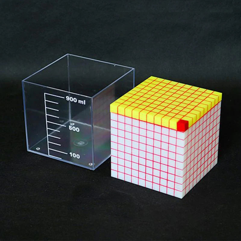 Cube Volume Demonstrator 1L &ndash; Ideal Mathematics Teaching Aid Default Title