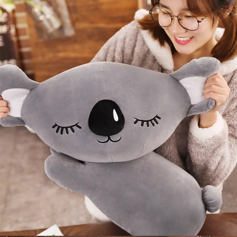 Kawaii Koala Plush Toy - Soft Stuffed Doll for Bed &amp; Sofa