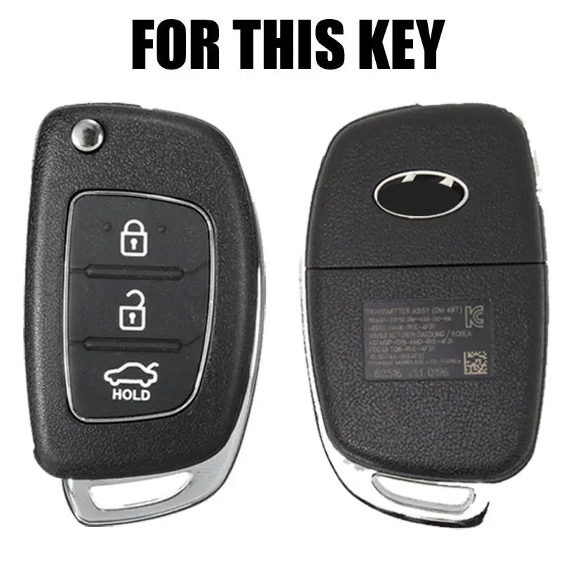 Silicone Key Case Cover For Hyundai Creta I20 Tucson Elantra Santa Fe 2016 2017 2018 Keyless Fob Shell Skin Holder Protector by InterCyprus Trading Ltd