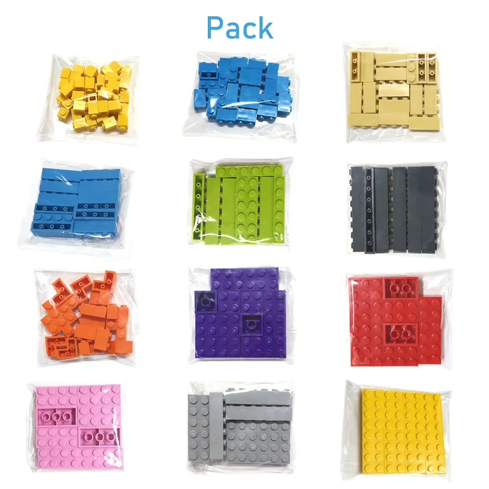 500pcs Thick 1x2 Dots DIY Blocks Bricks &ndash; Lego Compatible