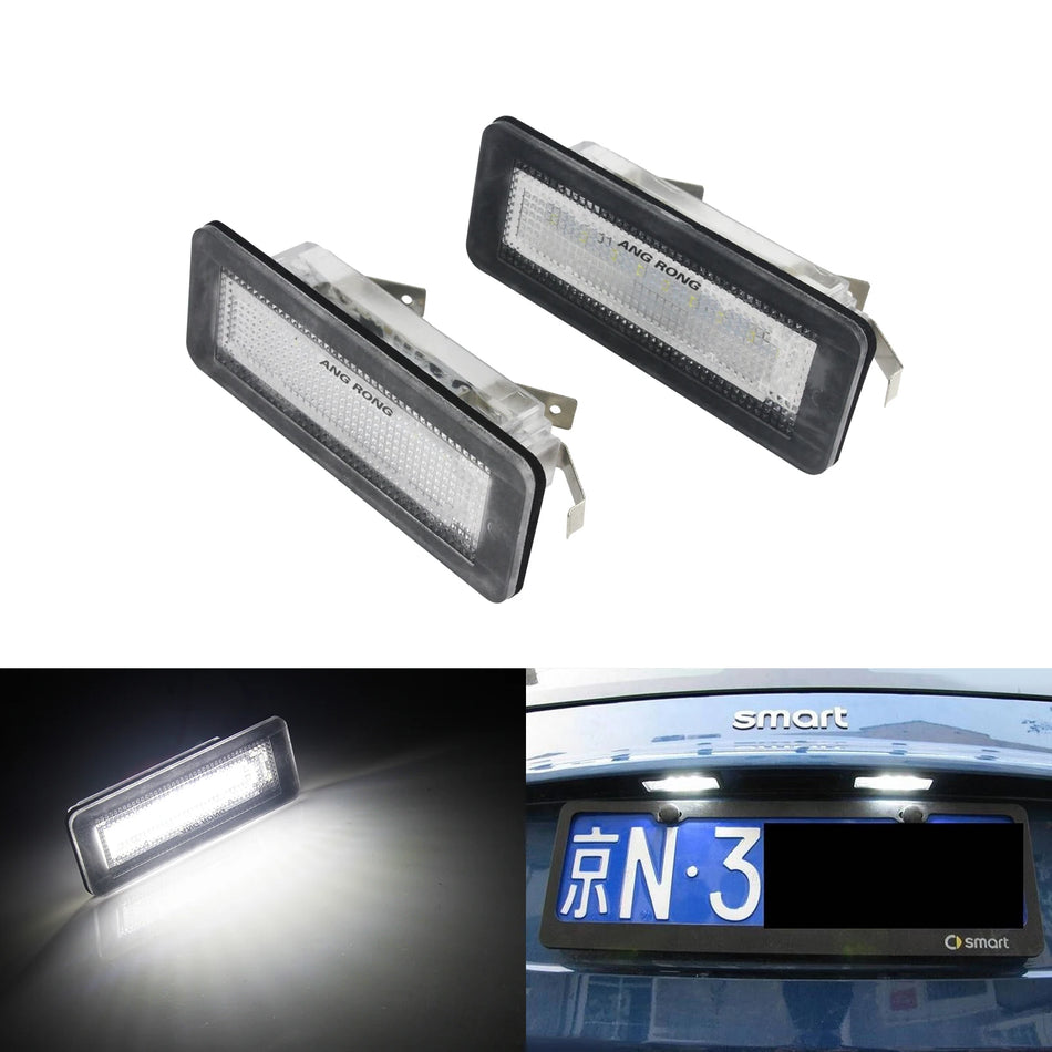 Světlo pro registrační značku pro Mercedes-Benz Smart Fortwo 451 Coupe, 2x 18 SMD bílé, CANBUS