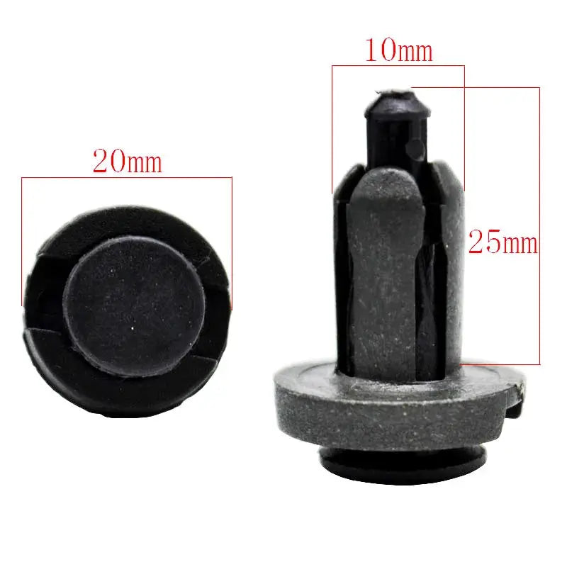 10mm 50Pcs Auto Car Bumper Clips Retainer Fastener Rivet Door Panel Fender Liner For Honda Accord Civic CRV HRV Acura MDX TL by InterCyprus Trading Ltd