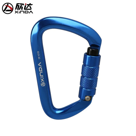 XINDA XD-8121 Safety Auto Carabiner &ndash; 25KN Load Rating Blue