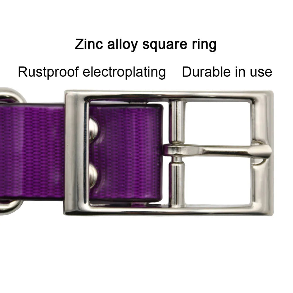 Waterproof TPU &amp; Nylon Dog Collar - Stylish, Durable, and Easy to Clean