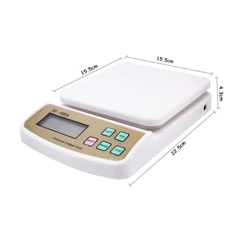 10kg 1g Precision Digital Kitchen Scale &ndash; Backlit LCD