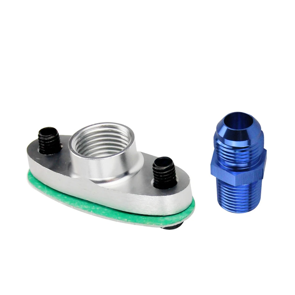 Flanșă Turbo Femelă din Aluminiu cu Jumătate NPT pentru T3 T4 T04 GT40, cu Racord 10AN