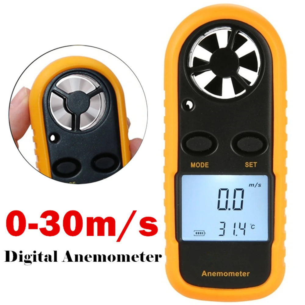 VLASOV GM816 Mini Digital Anemometer with LCD Backlight Display Default Title