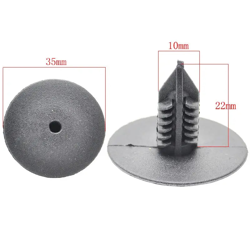 50Pcs 10mm For Toyota VW Renault Plastic Rivets Fasteners Door Fender Bumper Cover Push Pin Clips Clip by InterCyprus Trading Ltd