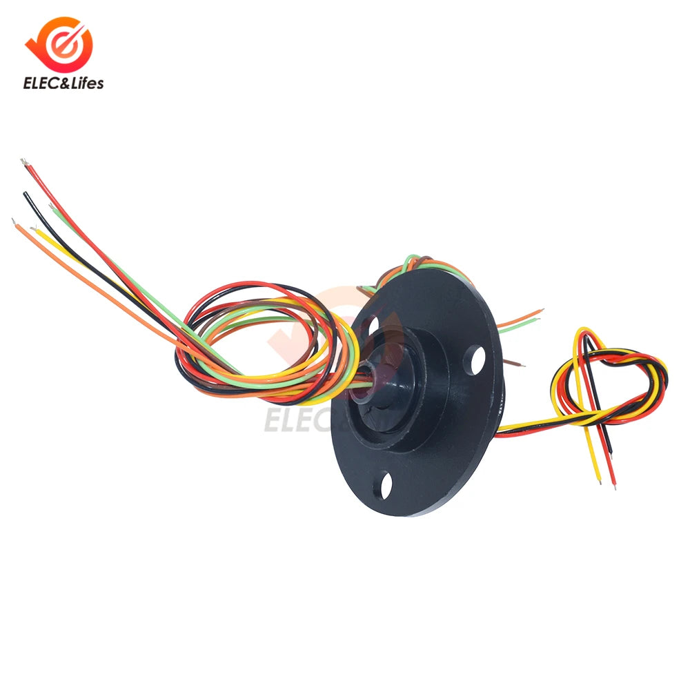 6 Wire Capsule Slip Ring - AC 220V 240V Compatible Version