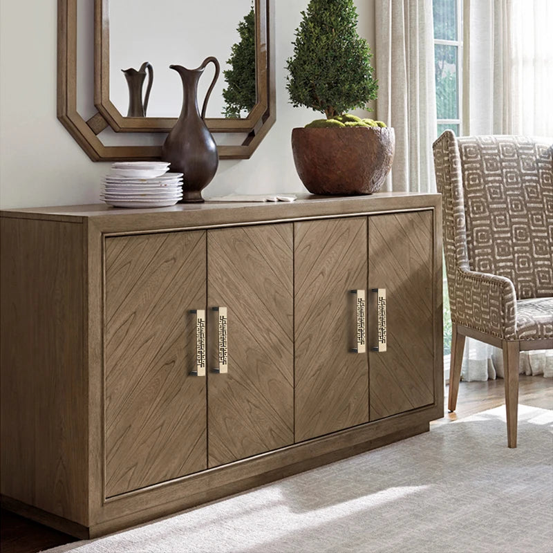 KAK Vintage Black Bronze Cabinet Handle 96mm European Style