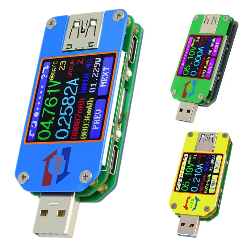 Type C Voltmeter Ammeter UM25 UM24 UM34 - Color LCD