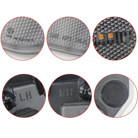 LED Side Marker Light for Jeep Wrangler JL 2018-2023 Front Fender Turn Signal Lights by InterCyprus Trading Ltd