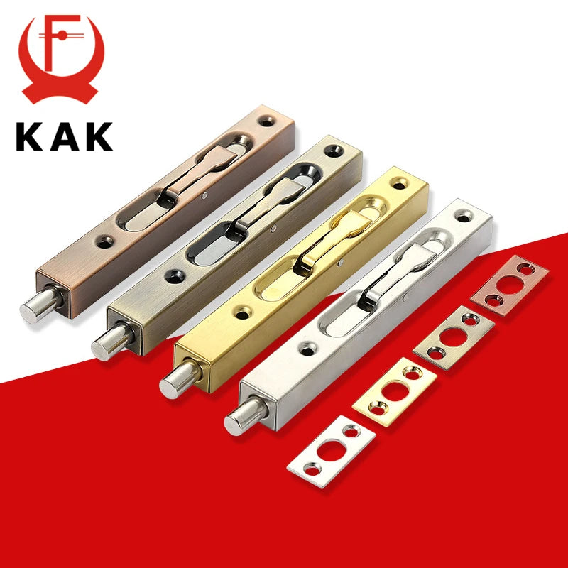 Kak Stainless Steel Hidden Door Bolt Latch 4 6 8 10 Inches