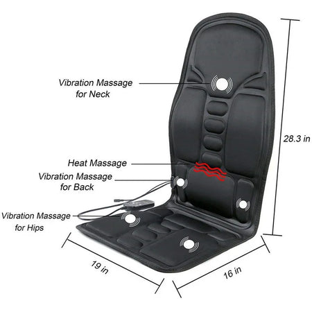 FUN1021 &ndash; Heated Full Body Massage Cushion For Car