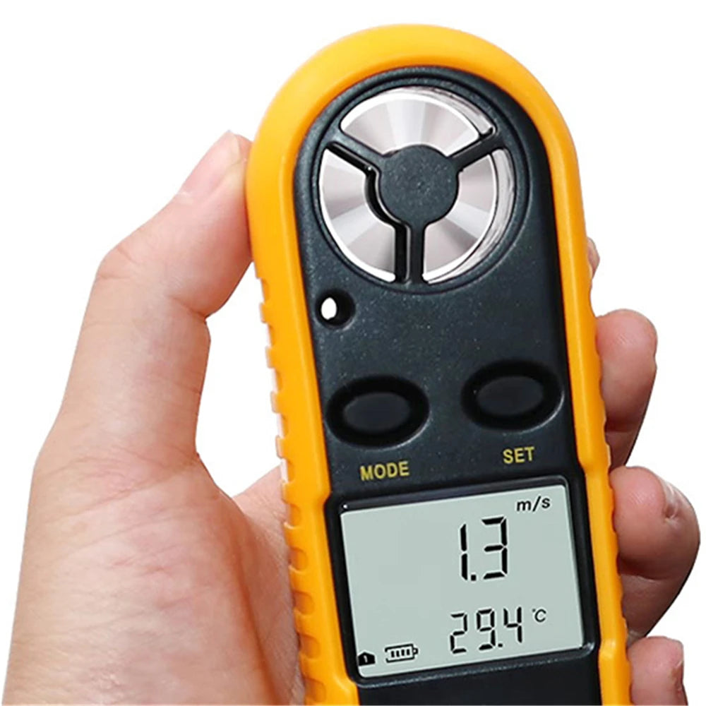 VLASOV GM816 Mini Digital Anemometer with LCD Backlight Display