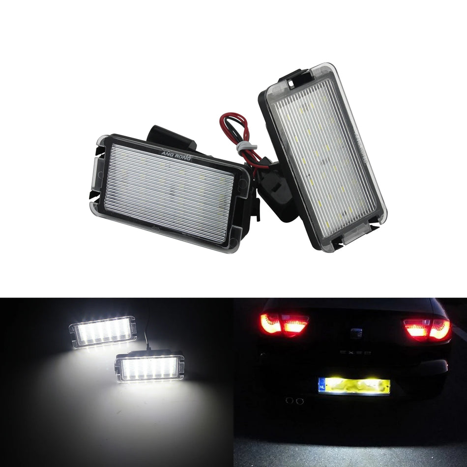 Světla pro registrační značku pro SEAT Cordoba s 24 SMD LED, připraveno pro CANBUS, xenonově bílé 6000K jasné osvětlení